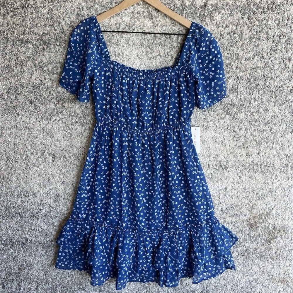 NEW‎ Tash + Sophie Tiered Chiffon Dress in Black Size XS